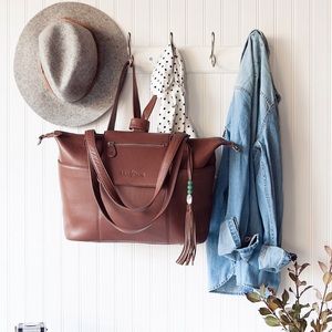 Lily Jade Madeline Leather tote/diaper bag